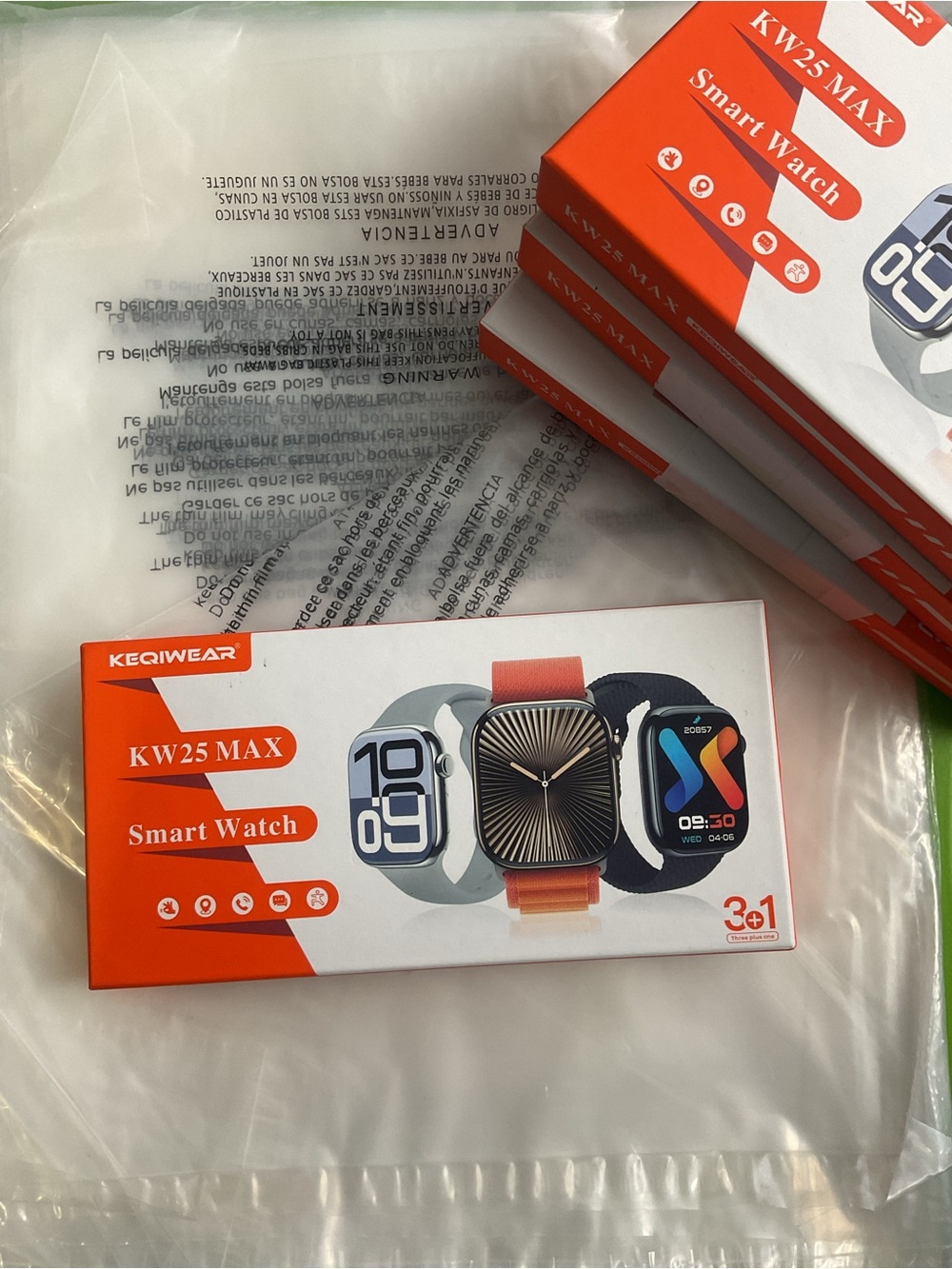MAX Smart Watch KW25- Orange/Black Brand New. We have intact box